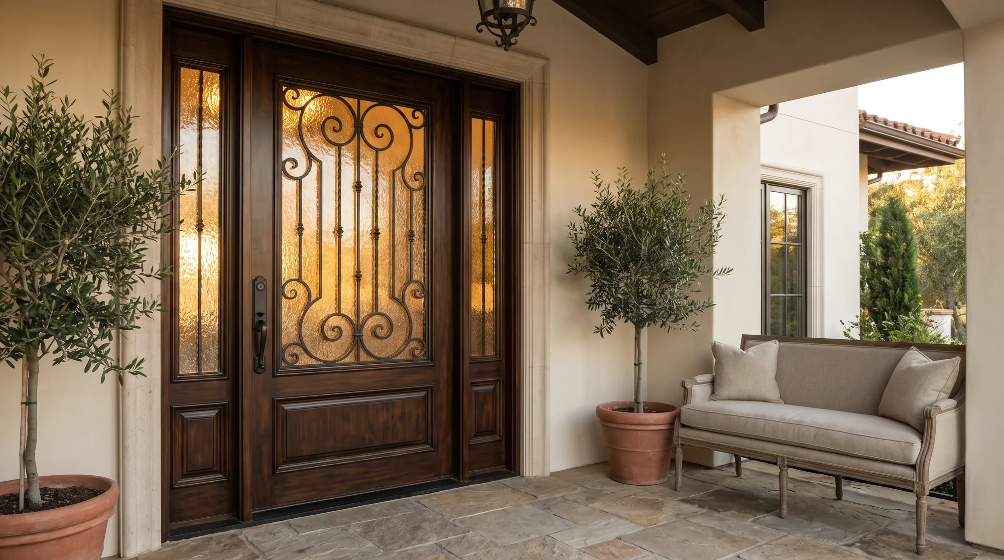 Verres d&eacute;coratifs de porte d&rsquo;entr&eacute;e&nbsp;: styles et intimit&eacute;