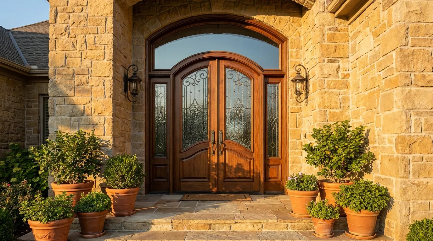 Portes sur mesure et formes sp&eacute;ciales pour des entr&eacute;es uniques